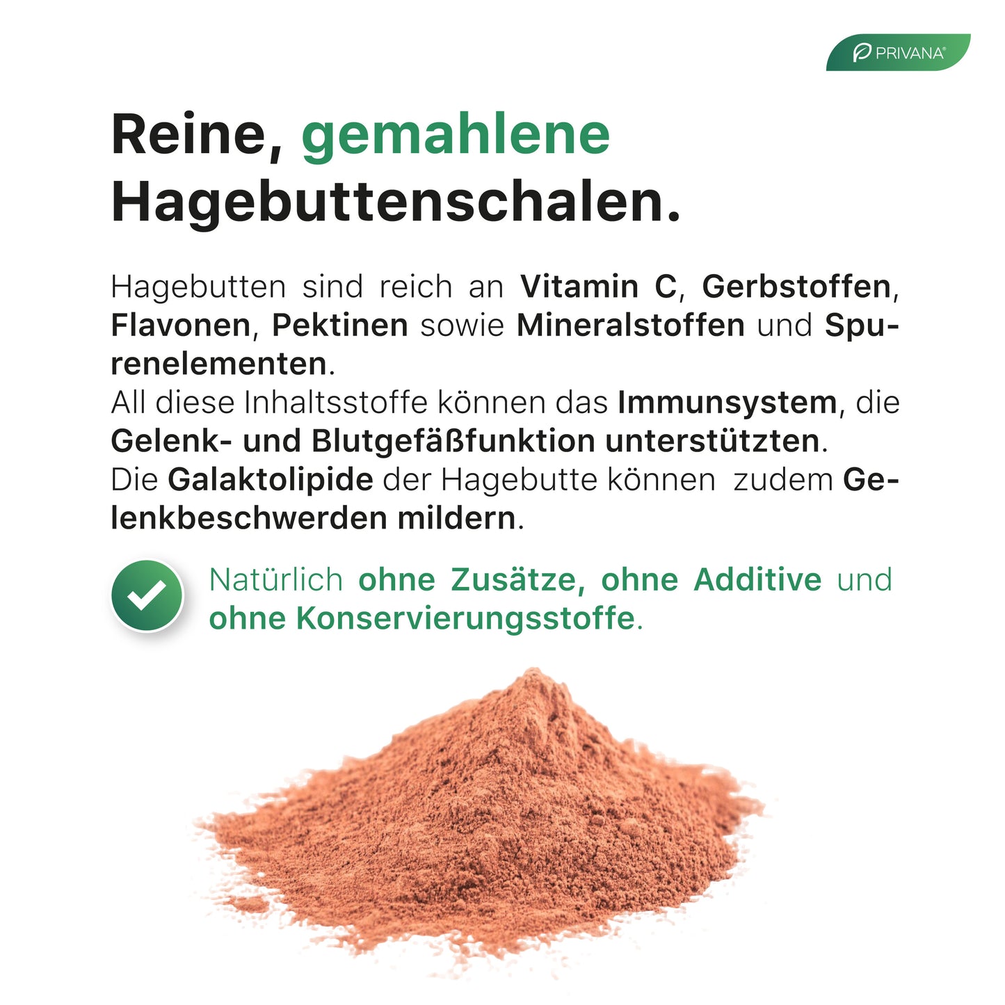Reines Hagebutten-Pulver für Hunde & Katzen (300g)