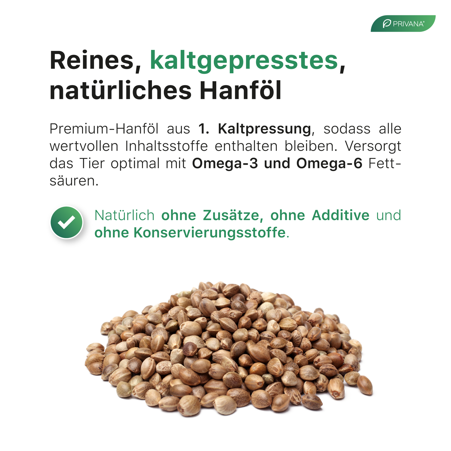 100% Reines Hanföl für Hunde & Katzen (500ml)