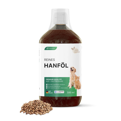 100% Reines Hanföl für Hunde & Katzen (500ml)