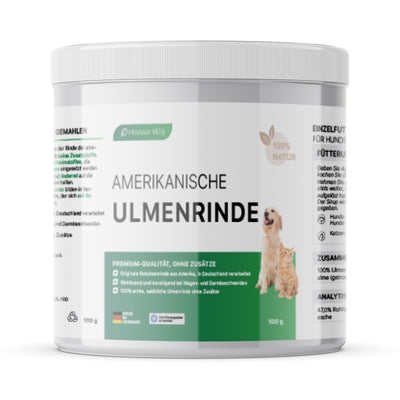 Reine Ulmenrinde für Hunde & Katzen (100g)